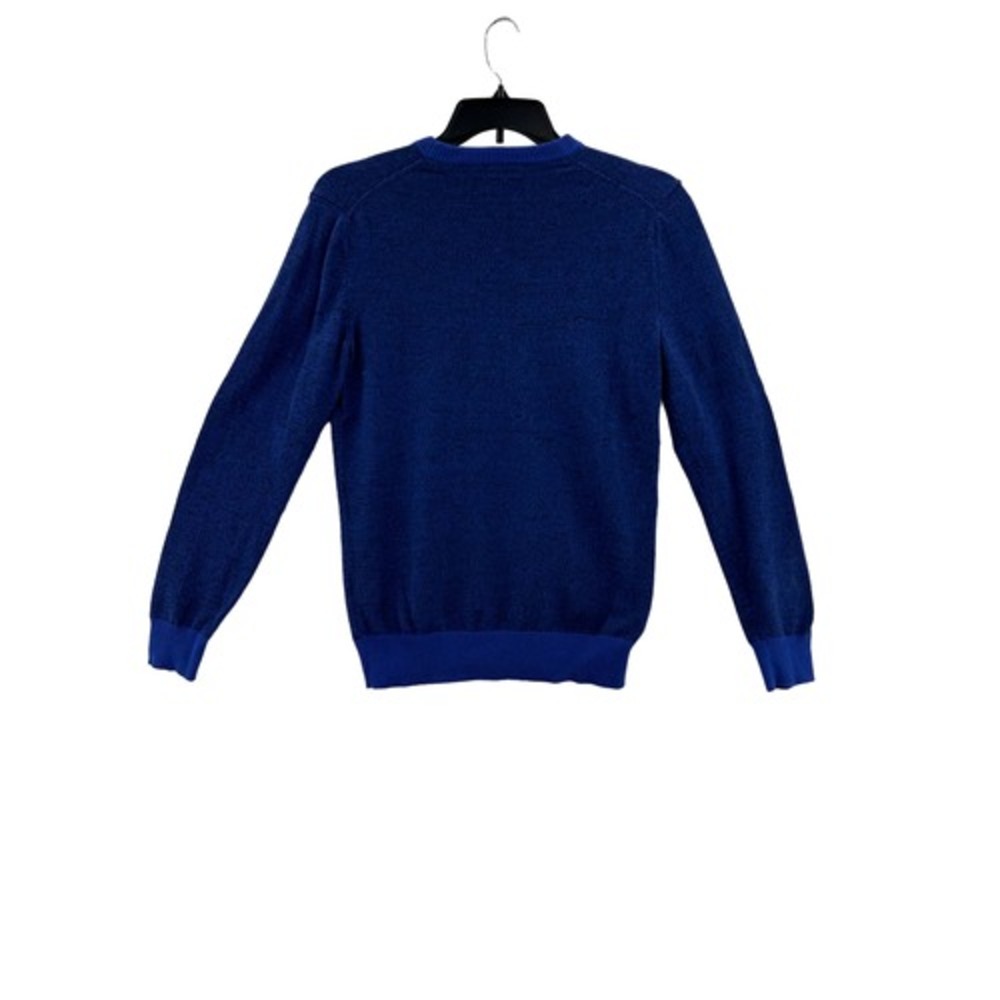 Club Room Mens Sweater Blue Novelty Cotton Crewneck Pullover Top Small - Picture 7 of 7